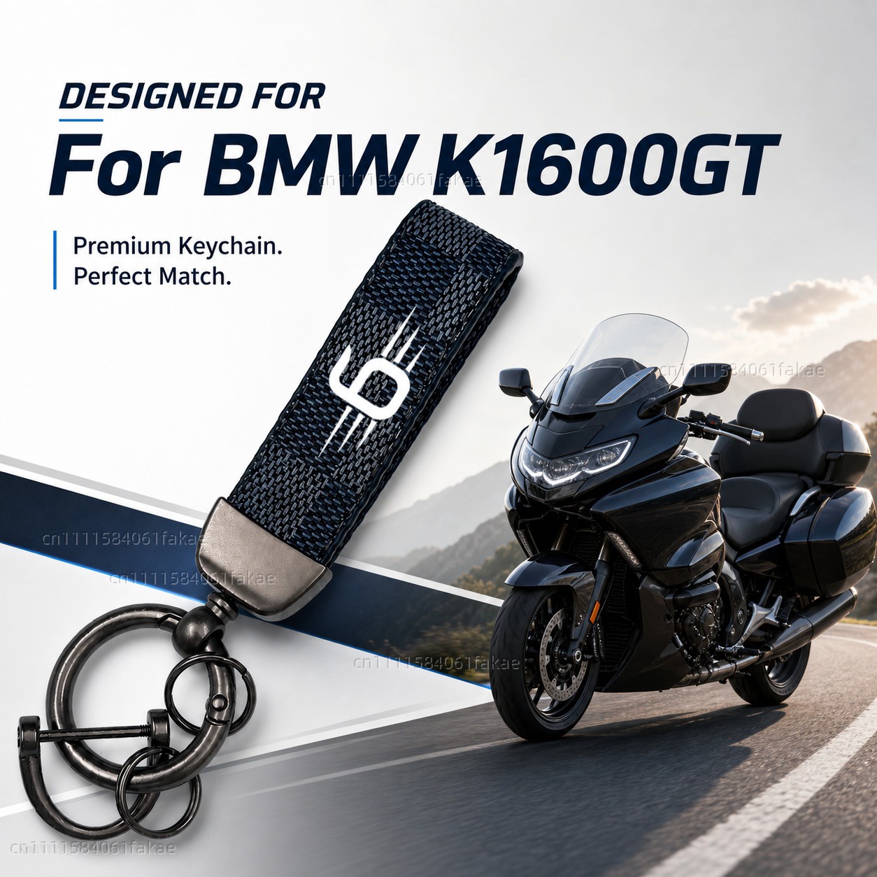 Men Accessories Logo - Chaveiro de Couro para Motocicleta K