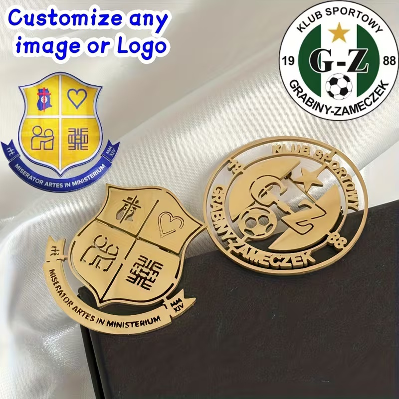 Men Accessories Logo - Broche com logotipo personalizado, criatividade simples,