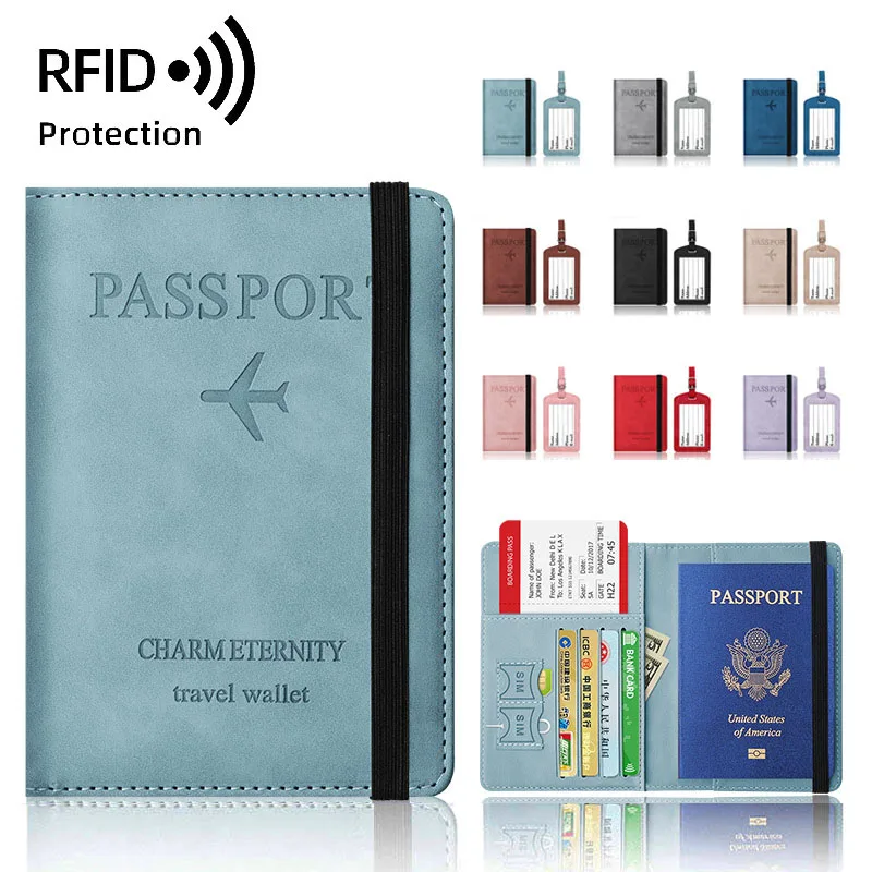 Passport Wallet Rfid - Mulheres rfid viagem passaporte titular capa