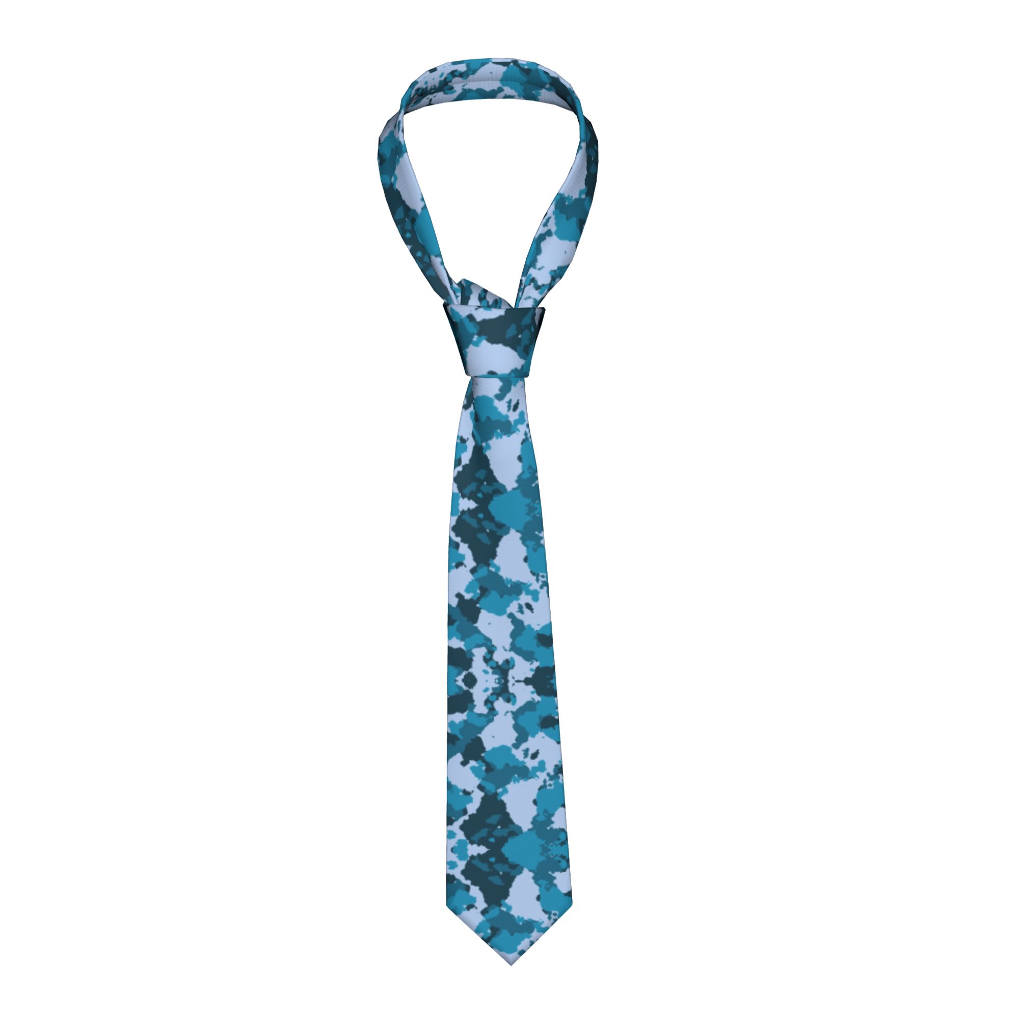 Men Accessories For Wedding - Gravatas Masculinas Camufladas Slim de Poliéster