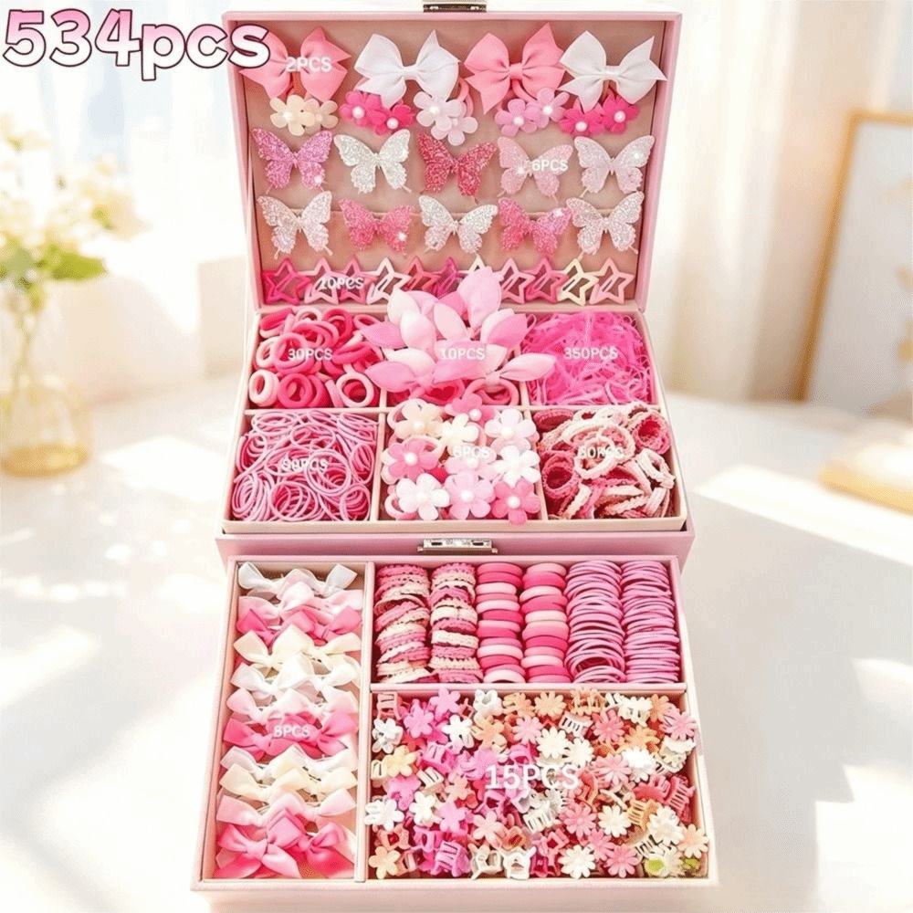 Tie Clip Set - Novo Conjunto de Acessórios de Cabelo