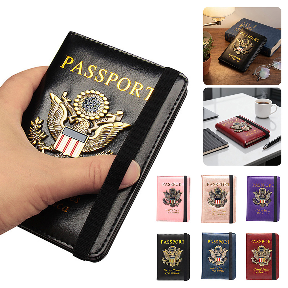 Passport Wallet Rfid - Porta-passaporte RFID para viagens, capa de