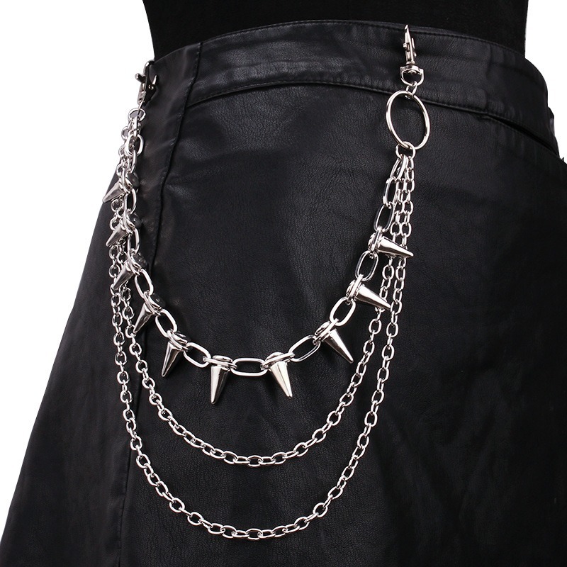 Men'S Accessories For Jeans - Hip hop punk rock calças de