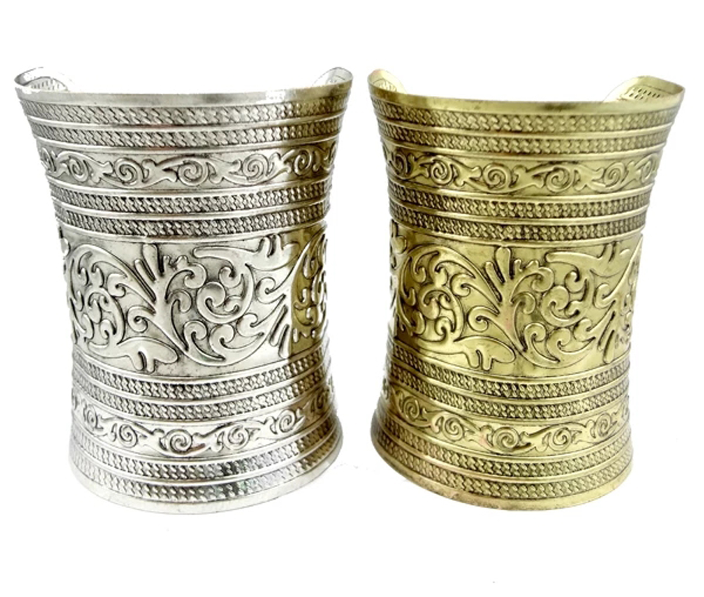 Men Accessories India - Pulseira de punho largo de liga