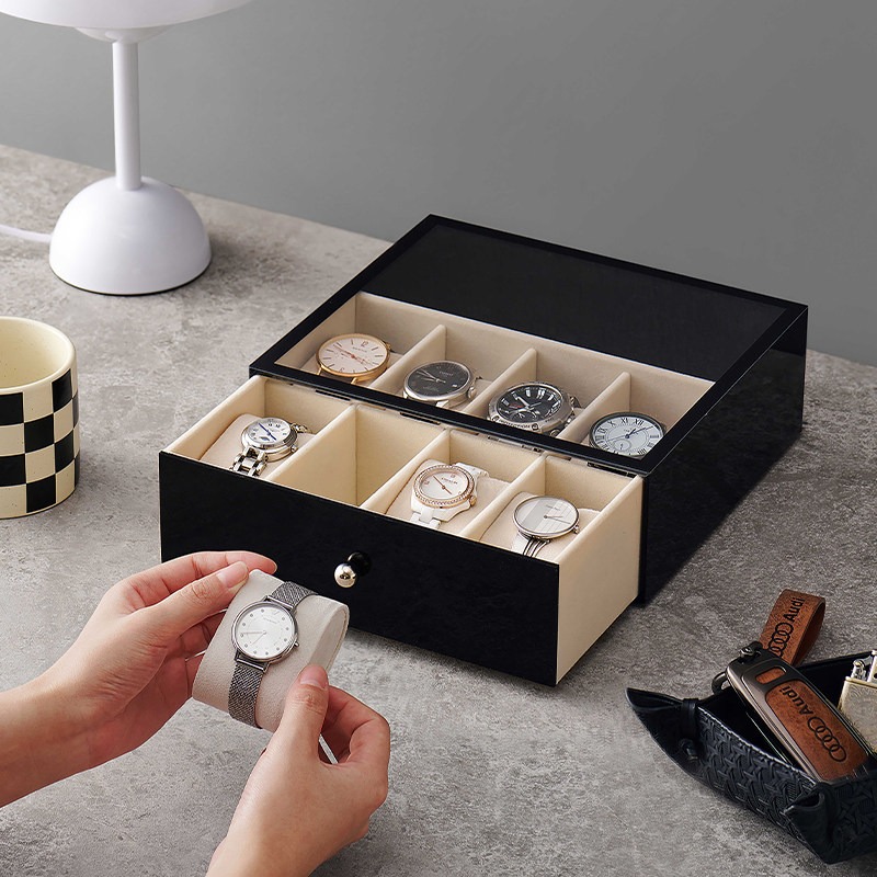 Men Accessories Drawer - Caixas de Relógio de Plástico de
