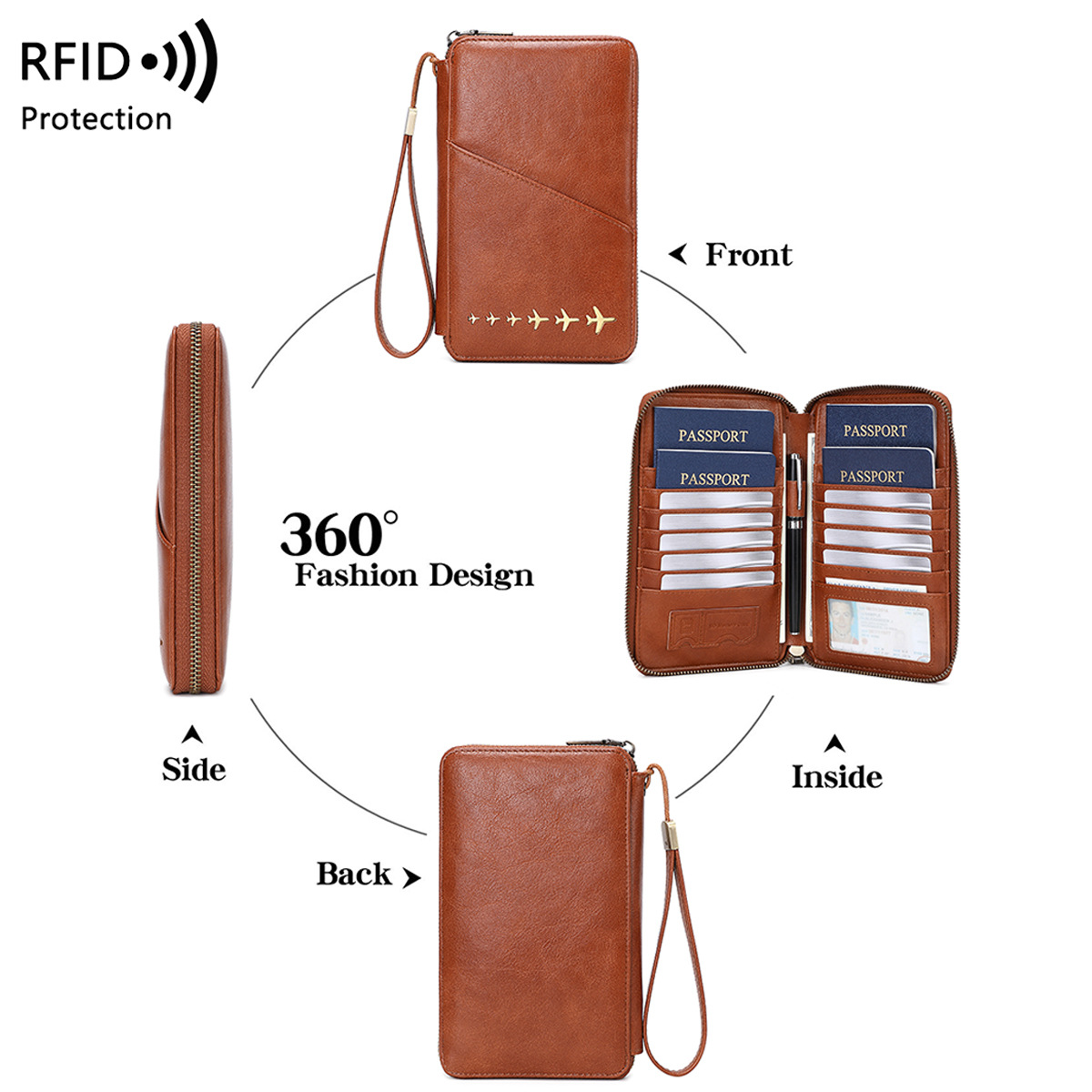 Carteira de Passaporte com Des - Passport Wallet Rfid avaliação e preço