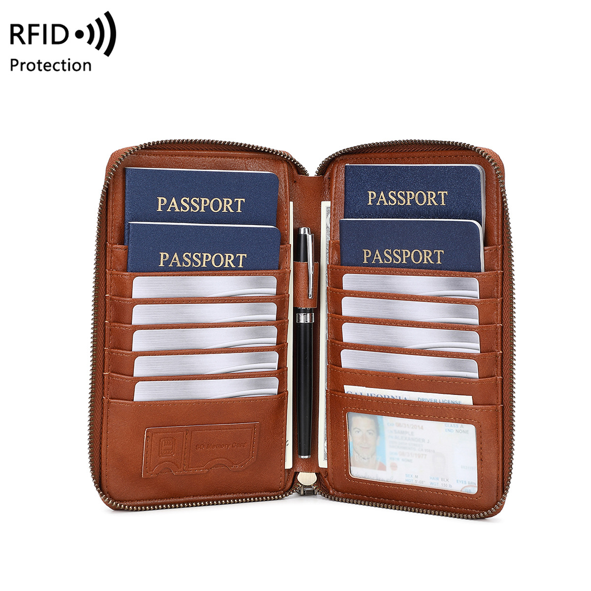 Carteira de Passaporte com Des - Passport Wallet Rfid avaliação e preço