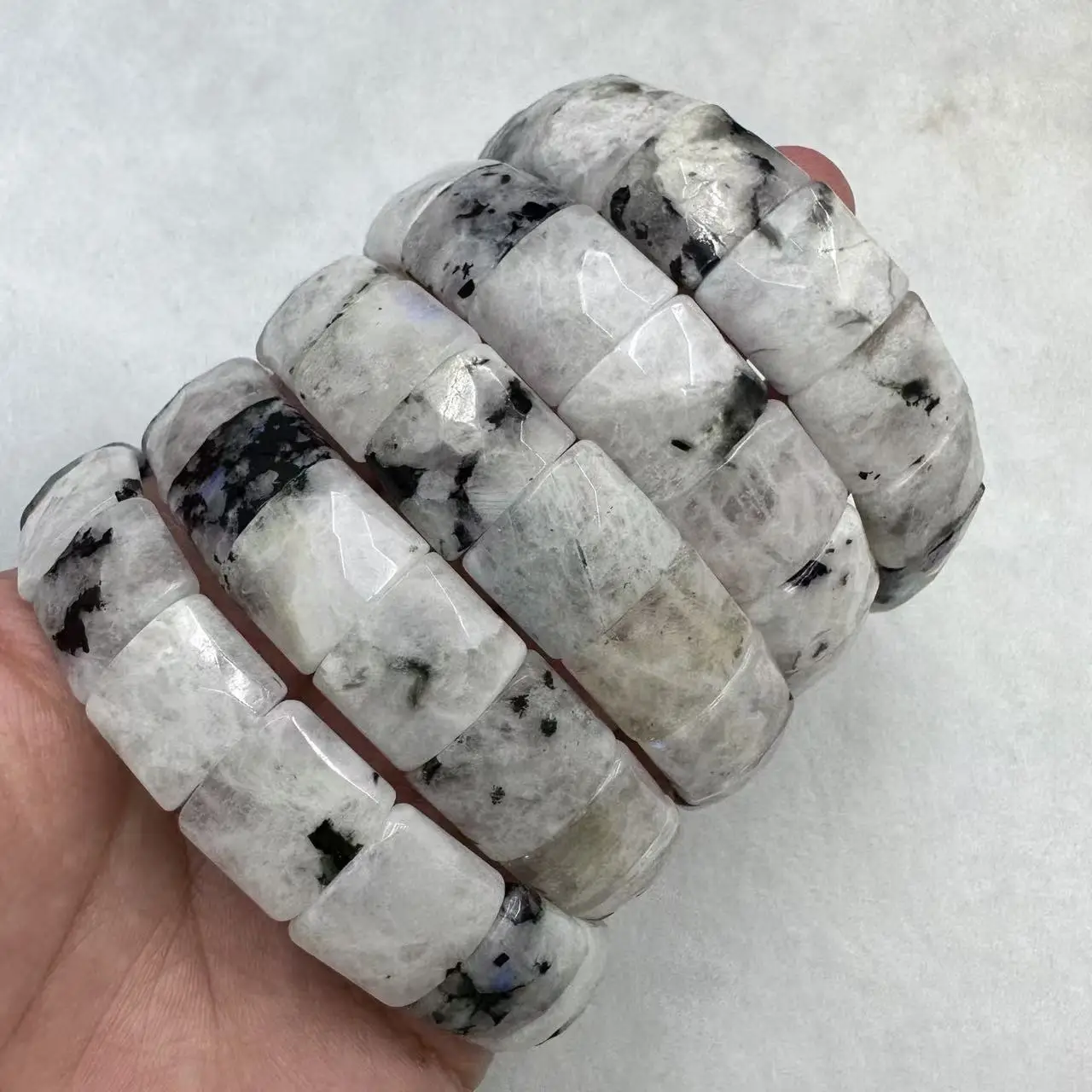 Novo natural indiano moonstone - Men Accessories India avaliação e preço