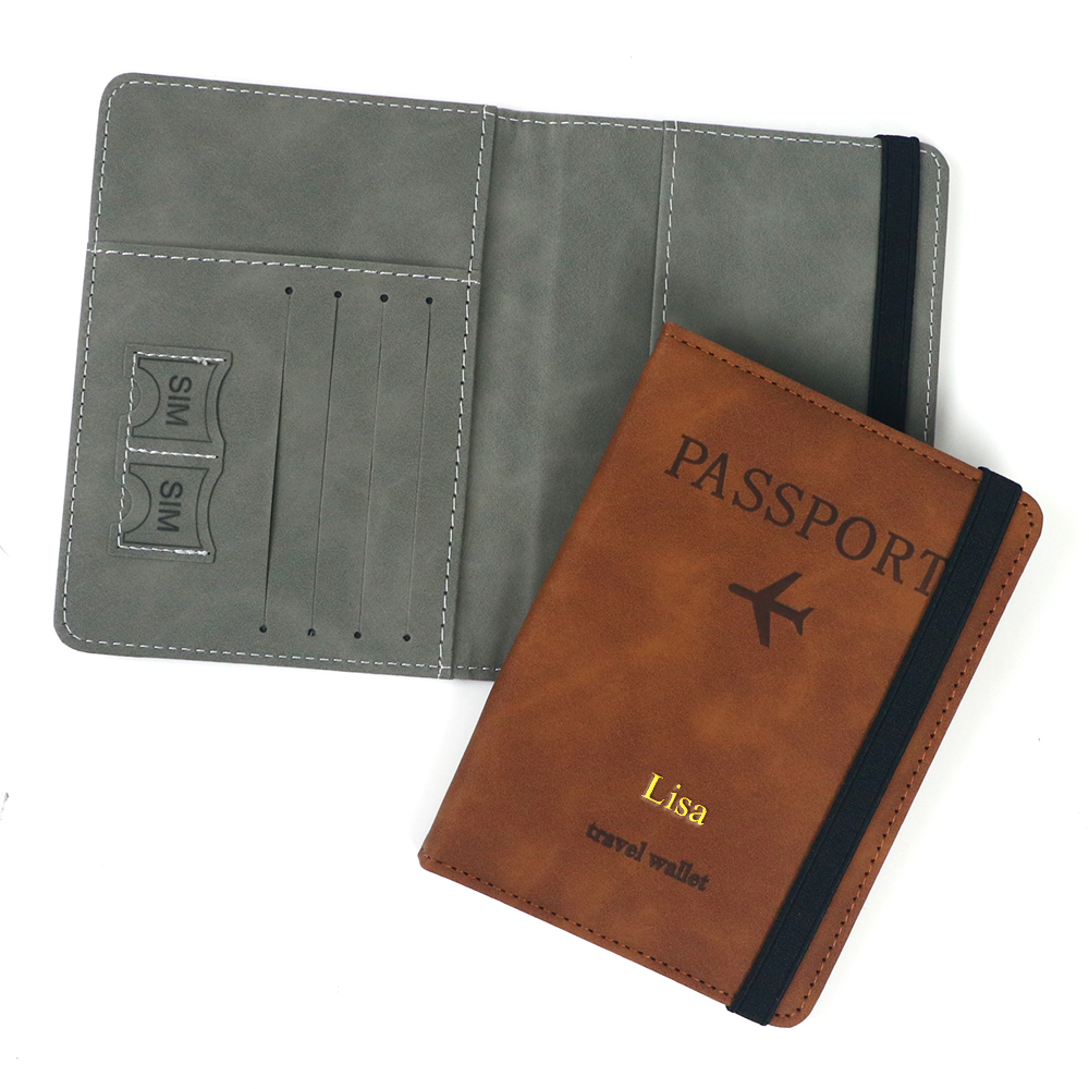 Porta-Cartões de Couro PU Pers - Passport Wallet Rfid avaliação e preço
