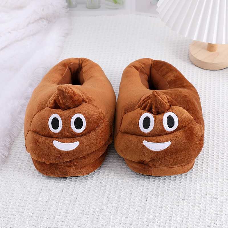 Chinelos de pelúcia com emoji  - Men'S Accessories Rack avaliação e preço