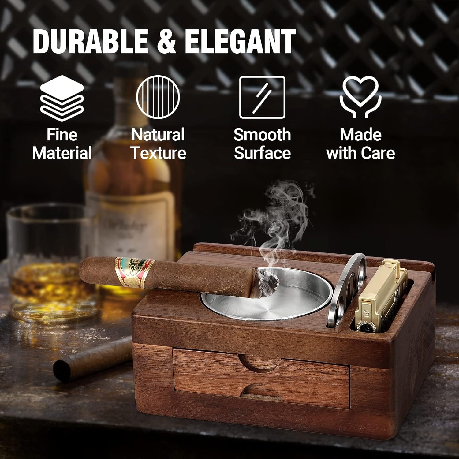 Cinzeiros de Madeira com Supor - Men Accessories Drawer avaliação e preço
