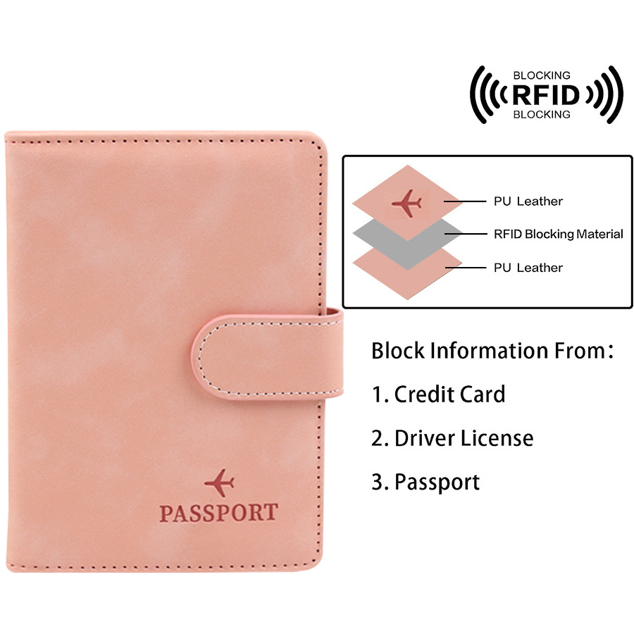 Botão magnético capa de passap - Passport Wallet Rfid avaliação e preço