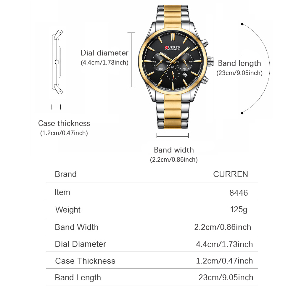 CURREN Casual Quartz Chrono Sp - Men'S Accessories And Jewelry avaliação e preço