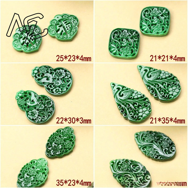2 Peças DIY Esmeralda Verde Na - Men'S Accessories And Jewelry avaliação e preço