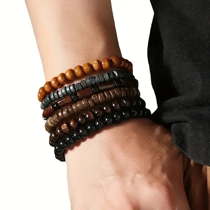 41 pçs conjunto de pulseira de - Bracelet Beaded Men avaliação e preço