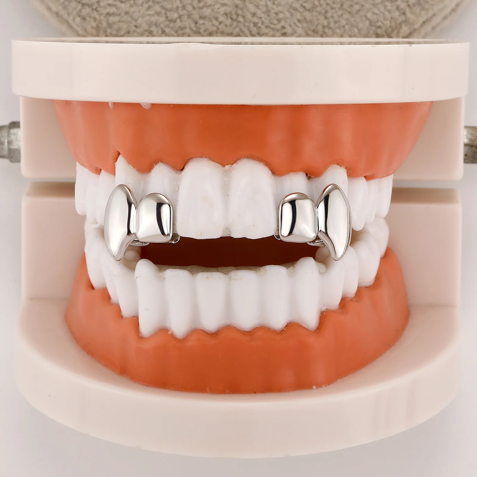 2PCS Grillz de Dentes Duplos d - Men'S Accessories Designer avaliação e preço