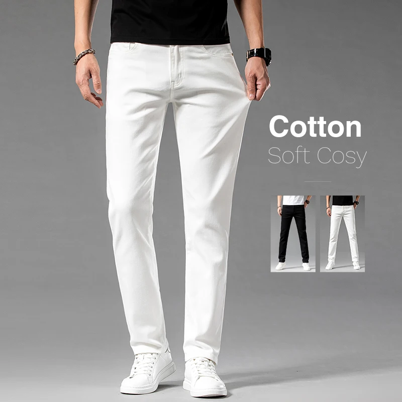 Calça jeans de algodão stretch - Men'S Accessories For Jeans avaliação e preço