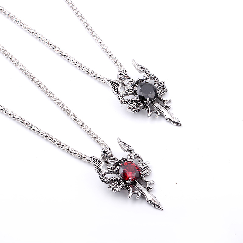Colar Cruz de Pedra Preta Doub - Men Accessories Necklace avaliação e preço