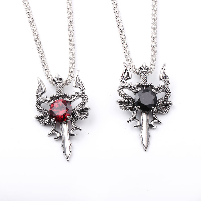 Colar Cruz de Pedra Preta Doub - Men Accessories Necklace avaliação e preço