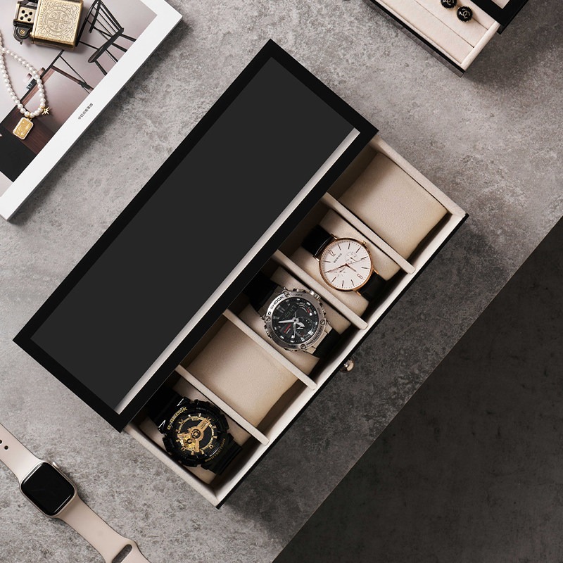 Caixas de Relógio de Plástico  - Men Accessories Drawer avaliação e preço