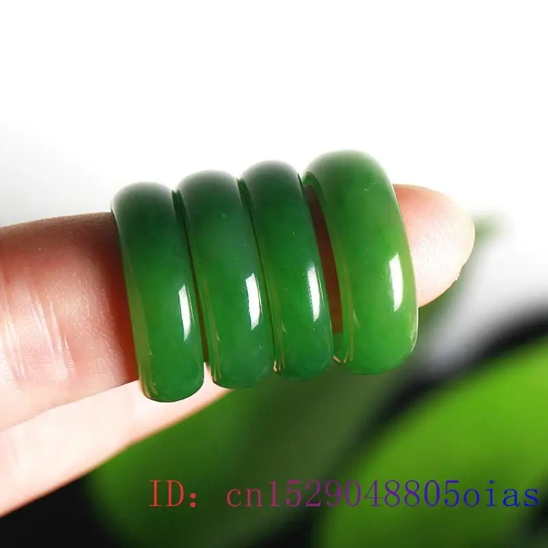 Natural verde hetian jade anel - Men Accessories For Wedding avaliação e preço