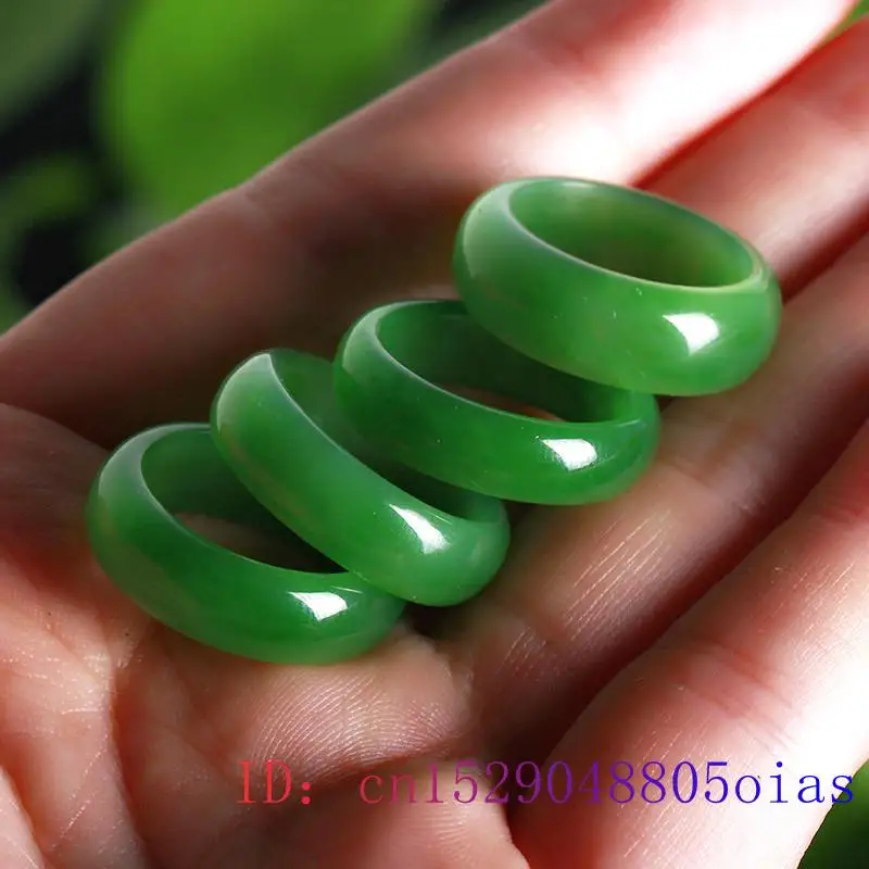Natural verde hetian jade anel - Men Accessories For Wedding avaliação e preço